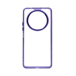 Capa de Silicone Transparente para Xiaomi Redmi A3 Roxo