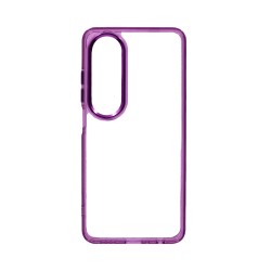 Capa de Silicone Transparente para Oppo A60 Rosa