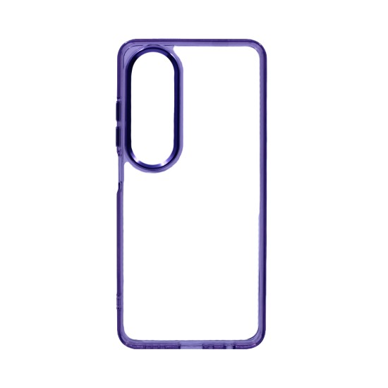 Transparent Silicone Case for Oppo A60 Purple