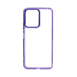 Capa de Silicone Transparente para Xiaomi Redmi 13 Roxo