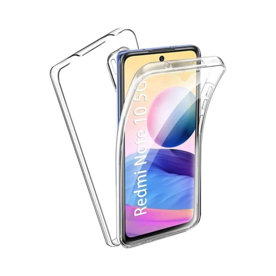 Capa de Silicone 360º para Xiaomi Redmi Note 10 5G Transparente