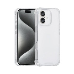 Capa de Silicone Dura para Apple iPhone 16 Plus Transparente