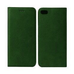 Leather Flip Cover with Internal Pocket For Apple Iphone 7g/8g/SE Green