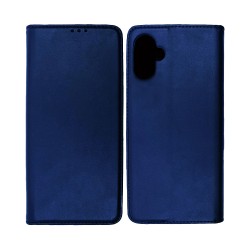 Funda Abatible de Cuero con Bolsillo Interno para Samsung Galaxy A06 Azul Funda Abatible de Cuero con Bolsillo Interno para Samsung Galaxy A06 Azul