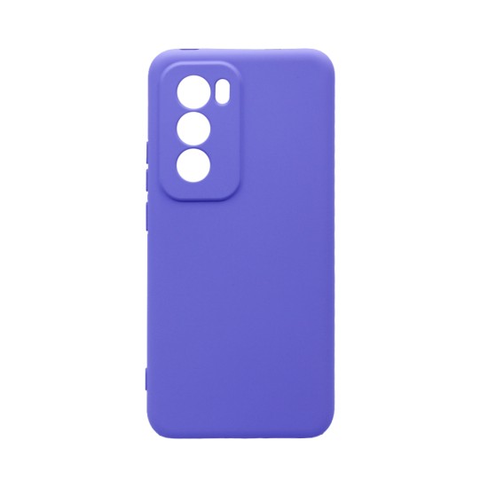 Silicone Case with Camera Shield for Oppo Reno12 Purple