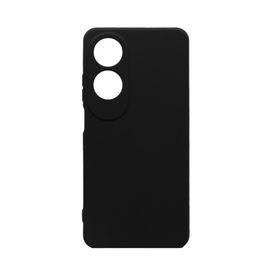 Silicone Case with Camera Shield for Oppo A60 Black