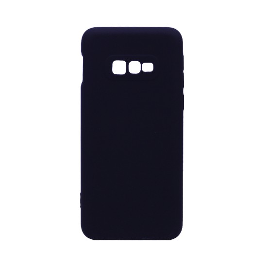 Soft Silicone Case with Camera Shield for Samsung Galaxy S10E Black