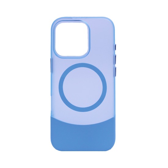 Designer Magnetic Sillicone Case for Apple iPhone 15 Pro Blue