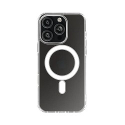 Funda de Silicona Magnética para Apple iPhone 16 Pro Max Transparente Funda de Silicona Magnética para Apple iPhone 16 Pro Max Transparente