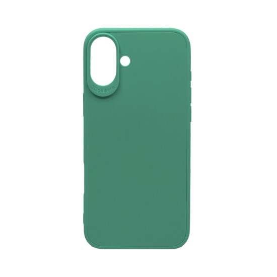 Soft Silicon Case for Apple iPhone 16 Dark Green