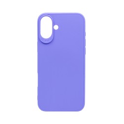 Capa de Silicone Mole para Apple iPhone 16 Plus Roxo