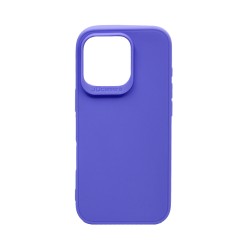 Capa de Silicone Mole para Apple iPhone 16 Pro Max Roxo