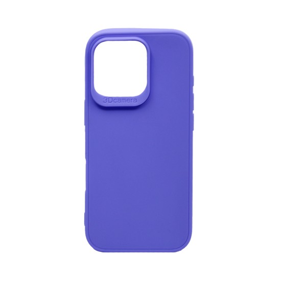 Soft Silicon Case for Apple iPhone 16 Pro Purple