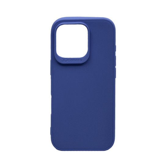 Soft Silicon Case for Apple iPhone 16 Pro Dark Blue