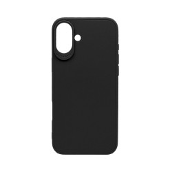 Capa de Silicone Mole para Apple iPhone 16 Plus Preto
