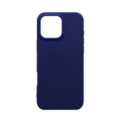Funda de Silicona para Apple iPhone 16 Pro Azul Oscuro Funda de Silicona para Apple iPhone 16 Pro Azul Oscuro