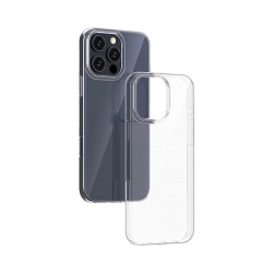 Capa de Silicone Macio para Apple iPhone 16 Pro Max Transparente