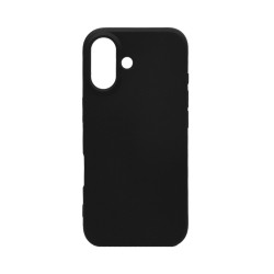 Funda de Silicona para Apple iPhone 16 Plus Negro Funda de Silicona para Apple iPhone 16 Plus Negro