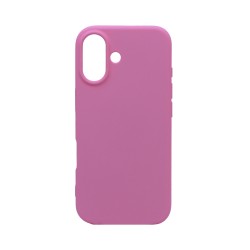 Funda de Silicona para Apple iPhone 16 Rosa Funda de Silicona para Apple iPhone 16 Rosa