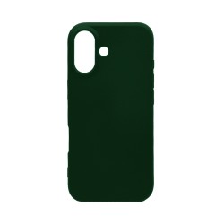 Capa de Silicone para Apple iPhone 16 Plus Verde Escuro