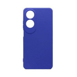 Capa de Silicone com Moldura de Câmera para Oppo A60 Azul Escuro