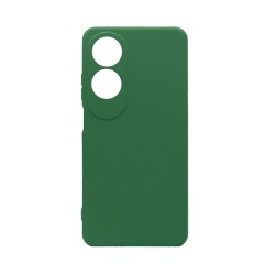 Capa de Silicone com Moldura de Câmera para Oppo A60 Verde Escuro