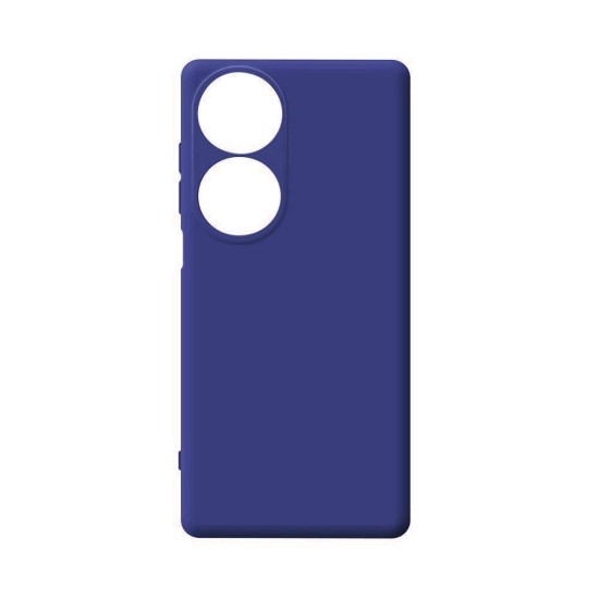 Silicone Case with Camera Shield for Huawei Honor 90 Smart/Honor X7B Dark Blue