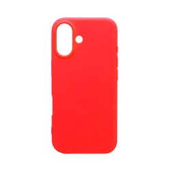 Capa de Silicone para Apple iPhone 16 Plus Vermelho