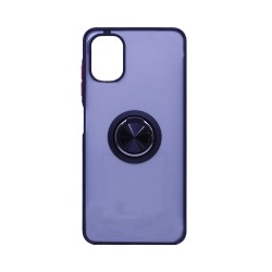 Case with Support Ring for Samsung Galaxy A06 Smoked Black