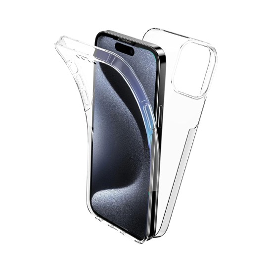 360º Silicon Case for Apple iPhone 16 Pro Max Transparent