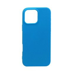 Funda de Silicona para Apple iPhone 16 Pro Max Azul Funda de Silicona para Apple iPhone 16 Pro Max Azul