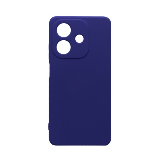 Capa de Silicone com Moldura de Câmera para Oppo A40 Azul Escuro