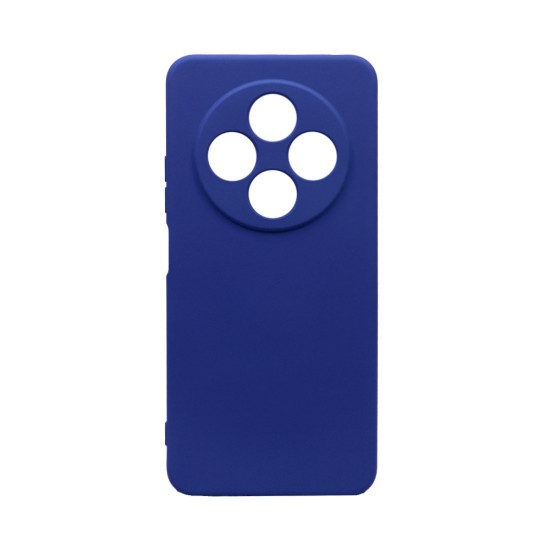 Capa de Silicone com Moldura de Câmera para Xiaomi Redmi 14C Azul Escuro