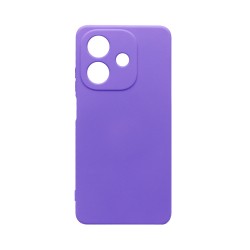 Silicone Case with Camera Shield for Oppo A40 Purple