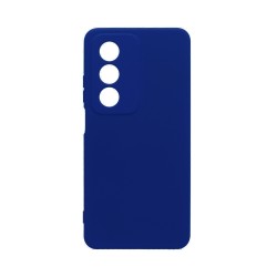 Silicone Case with Camera Shield for Oppo A80 5G Dark Blue