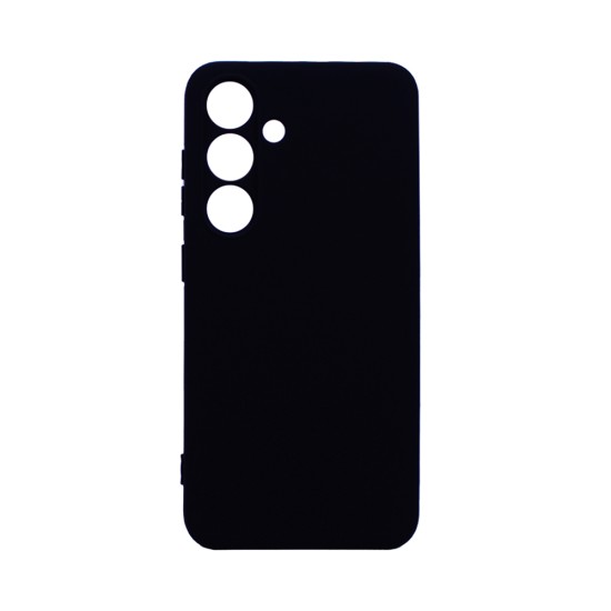 Silicone Case with Camera Shield for Samsung Galaxy S24 FE Black