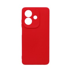 Funda de Silicona Suave con Marco de Cámara para Oppo A40 Rojo Funda de Silicona Suave con Marco de Cámara para Oppo A40 Rojo