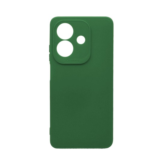 Soft Silicone Case with Camera Shield for Oppo A40 Dark Green