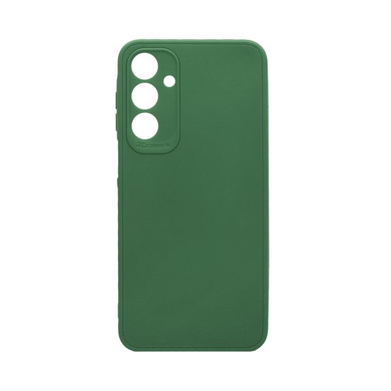 Soft Silicone Case with Camera Shield for Samsung Galaxy A16 Dark Green