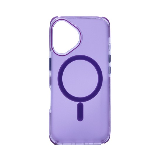 Designer Magnetic Sillicone Case for Apple iPhone 16 Plus Purple