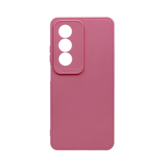 Soft Silicone Case with Camera Shield for Oppo A80 Pink