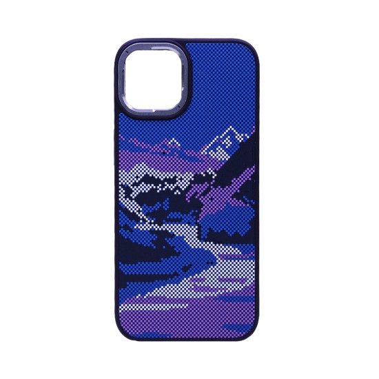 Mountain Design Hard Case for Apple iPhone 12/12 Pro Purple