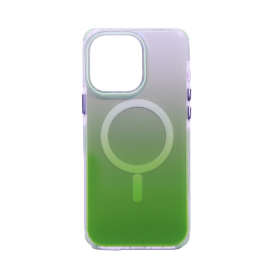 Designer Magnetic Hard Case for Apple iPhone 15 Gradient Green