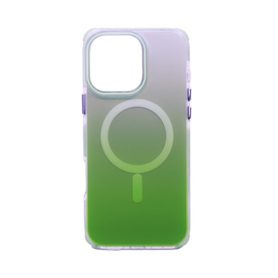 Designer Magnetic Hard Case for Apple iPhone 16 Pro Max Gradient Green