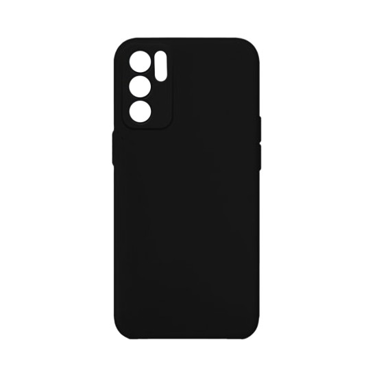 Capa de Silicone com Moldura de Câmera para Oppo Reno6 Pro 5G Preto