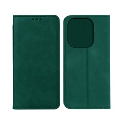 Leather Flip Cover with Internal Pocket For Xiaomi Redmi Note 14 5G Green