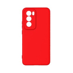 Silicone Case with Camera Shield for Oppo Reno12 Pro Red