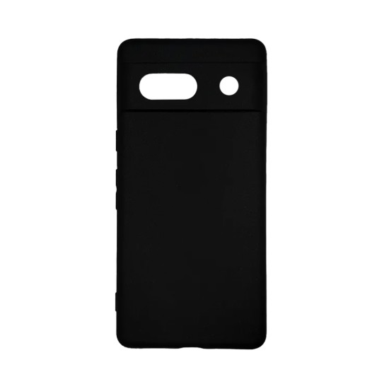 Capa de Silicone com Moldura de Câmera para Google Pixel 8A Preto