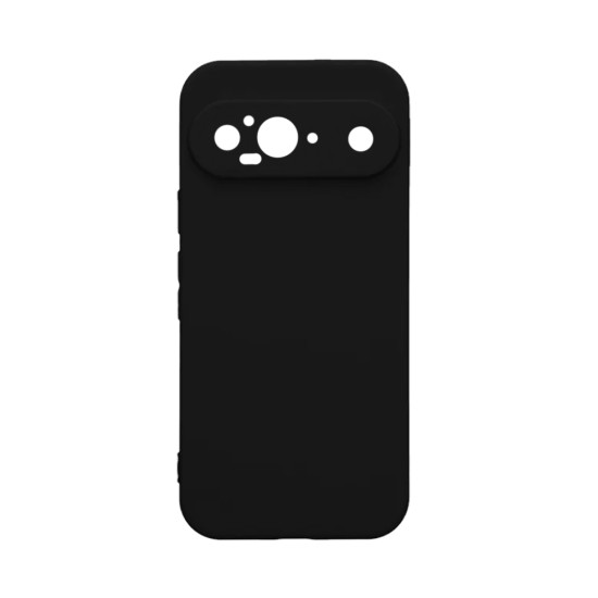 Capa de Silicone com Moldura de Câmera para Google Pixel 9 Preto