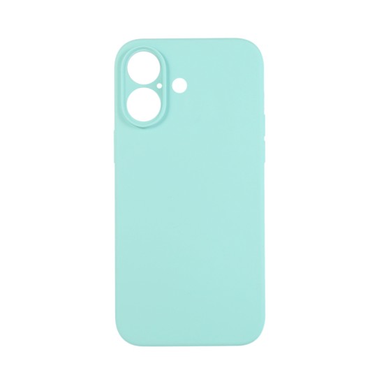 Silicone Case with Camera Shield for Apple iPhone 16 Sea Green